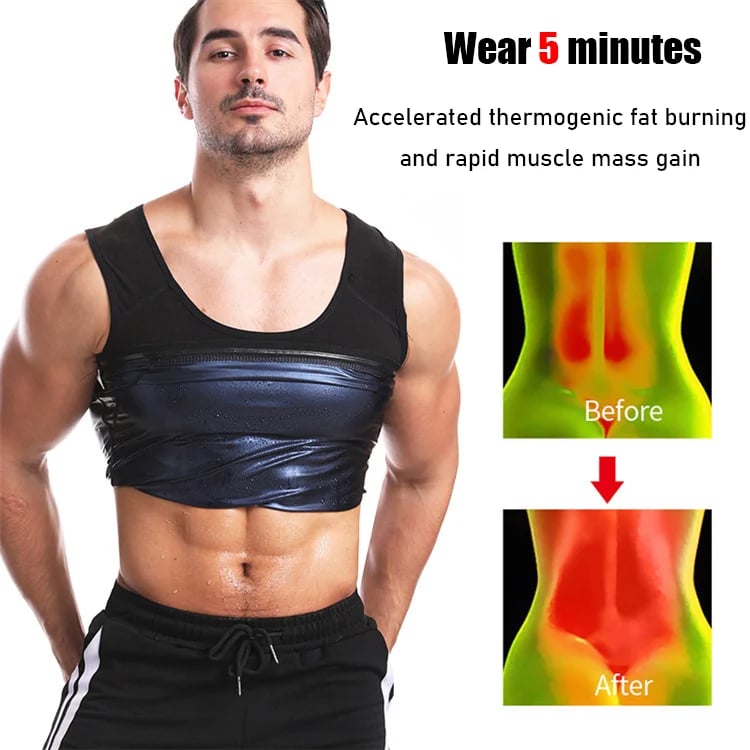 one piece men body shaper vest gym top sweat shapers men instantly hot  sauna effect slim fitness vest women workout sport shirt corset74489929:  Buy Online at Best Price in Egypt - Souq